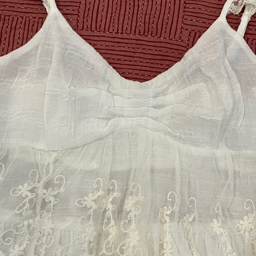 Cecico large Womens Lacey frilly camisole / blouse top - Picture 2 of 16